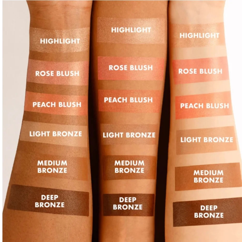 NIB ICONIC LONDON Multi-Use Blush, Bronze, and Highlight Cream Palette